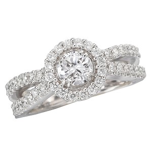 Split Shank Diamond Ring