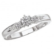 Peg Head Diamond Ring