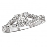 Split Shank Diamond Ring