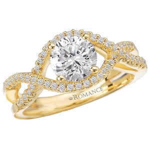 Split Shank Semi-Mount Diamond Ring