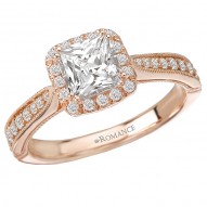 Halo Semi-Mount Diamond Ring