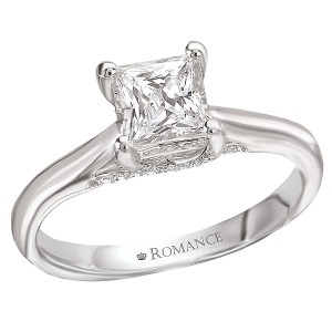 Solitaire Semi-Mount Diamond Ring
