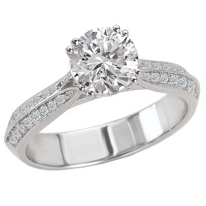 Classic Semi-Mount Diamond Ring