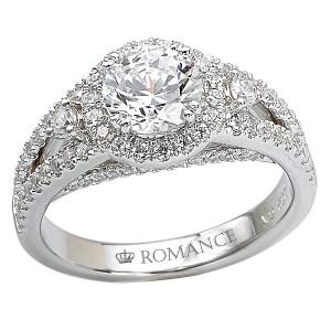 Split Shank Semi-Mount Diamond Ring