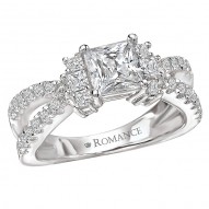Split Shank Semi-Mount Diamond Ring