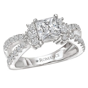 Split Shank Semi-Mount Diamond Ring
