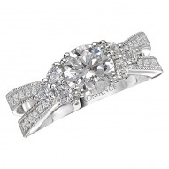 Split Shank Diamond Ring