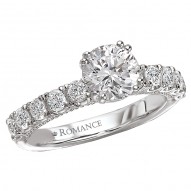 Peg Head Semi-Mount Diamond Ring