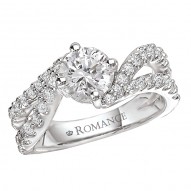 Split Shank Semi-Mount Diamond Ring