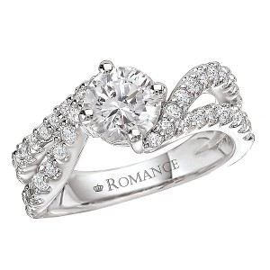 Split Shank Semi-Mount Diamond Ring