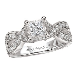 Split Shank Halo Semi-Mount Ring