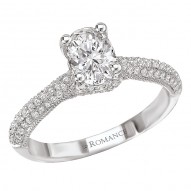 Split Shank Semi-Mount Diamond Ring
