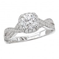 Halo Semi-Mount Diamond Ring