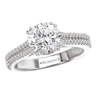 Split Shank Semi-Mount Diamond Ring