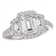 Halo Semi-Mount Diamond Ring