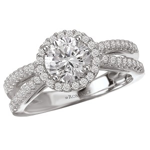 Split Shank Semi-Mount Diamond Ring
