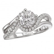 Halo Semi-Mount Diamond Ring