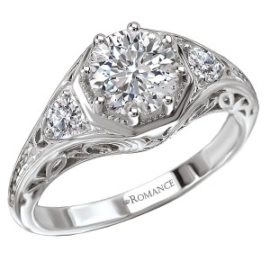 Vintage Semi-Mount Diamond Ring
