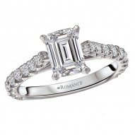 Peg Head Semi-Mount Diamond Ring