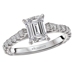 Peg Head Semi-Mount Diamond Ring
