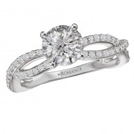 Peg Head Semi-Mount Diamond Ring