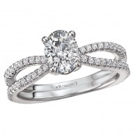 Split Shank Semi-Mount Diamond Ring