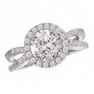 Split Shank Semi-Mount Diamond Ring