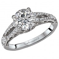 Split Shank Semi-Mount Diamond Ring