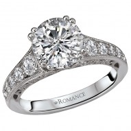 Vintage Semi-Mount Diamond Ring