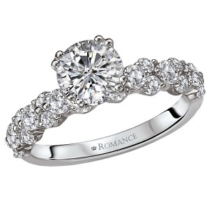 Peg Head Semi-Mount Diamond Ring