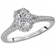 Halo Semi-Mount Diamond Ring