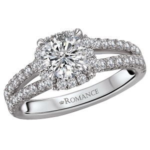 Split Shank Semi-Mount Diamond Ring