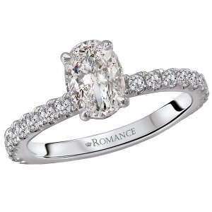 Peg Head Semi-Mount Diamond Ring