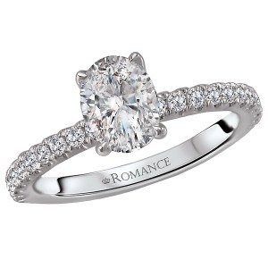 Peg Head Semi-Mount Diamond Ring