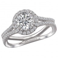 Split Shank Semi-Mount Diamond Ring