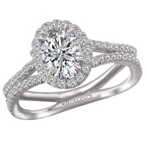 Split Shank Semi-Mount Diamond Ring