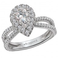 Split Shank Semi-Mount Diamond Ring