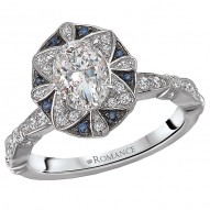 Vintage Semi-Mount Diamond Ring