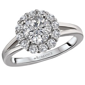 Split Shank Semi-Mount Diamond Ring