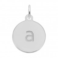 Petite Initial Disc - Lower Case Block A