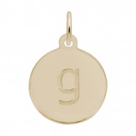 Petite Initial Disc - Lower Case Block G