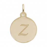 Petite Initial Disc - Script Z