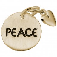 PEACE TAG W/HEART