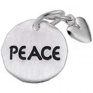 PEACE TAG W/HEART