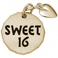 SWEET 16 TAG W/HEART