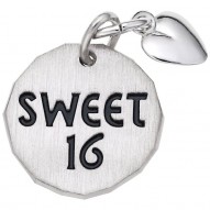 SWEET 16 TAG W/HEART