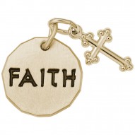 FAITH TAG W/CROSS