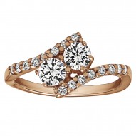 FA223 - Diamond Two Stone Ring