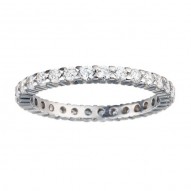 Etr702-14k White Gold Eternity Band