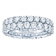 Etr903-14k White Gold Eternity Band